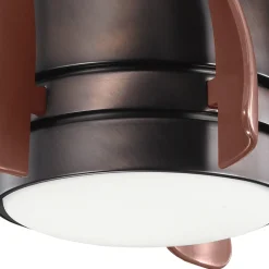 KICHLER Terna LED-loftventilator, olieret/børstet bronze