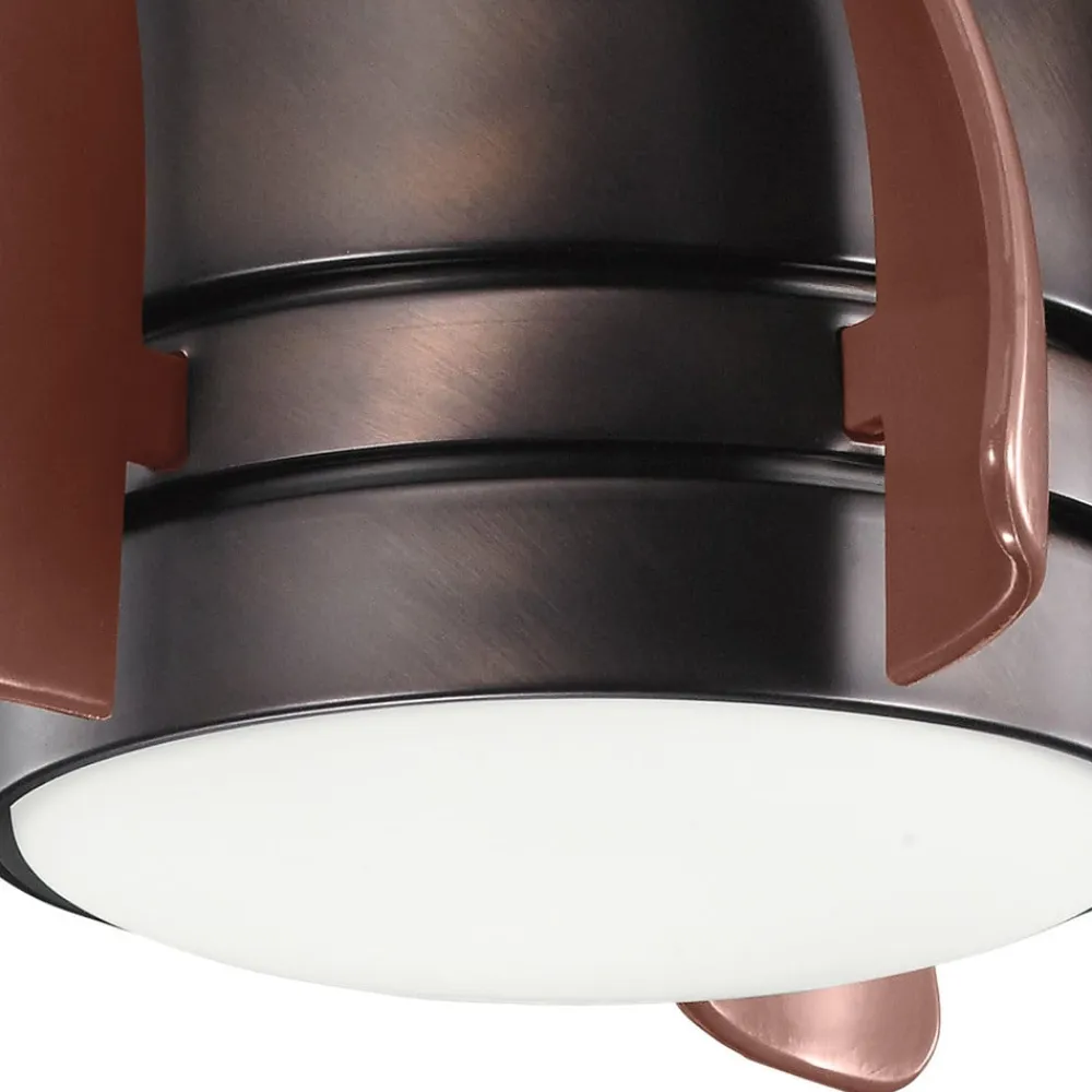 KICHLER Terna LED-loftventilator, olieret/børstet bronze