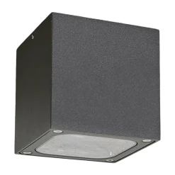 Terningformet LED udendørs loftlampe Tanea, IP54^Lucande New