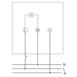 theLeda D SUL AL væglampe, front/up^Theben Best
