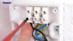 udendørs LED-væglampe theLeda S17-100, sort Sensor^Theben Clearance