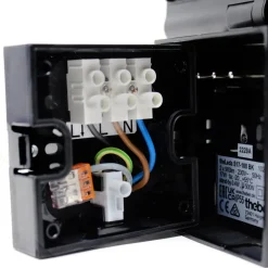 udendørs LED-væglampe theLeda S17-100, sort Sensor^Theben Clearance