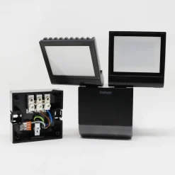 udendørs LED-væglampe theLeda S17-100, sort Sensor^Theben Clearance