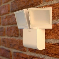 udendørs LED-væglampe theLeda S17-100L, hvid, 2 lyskilder.^Theben