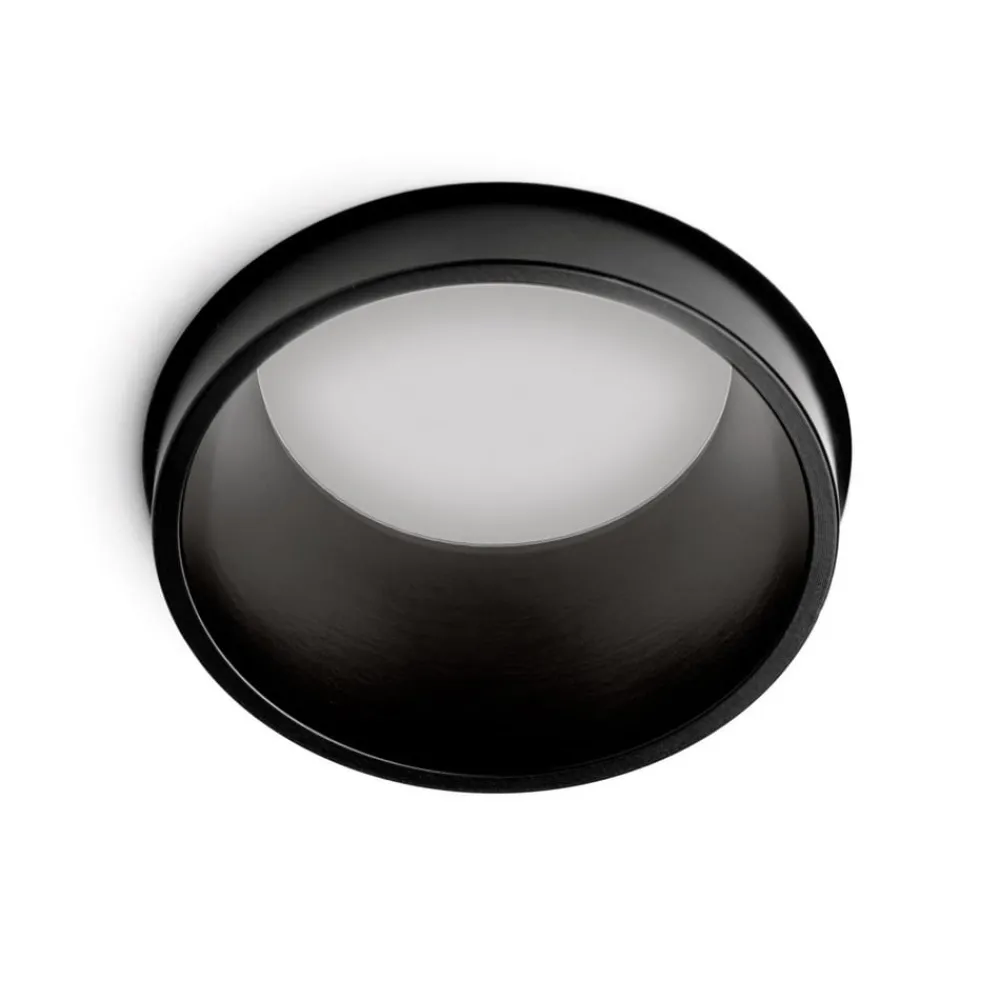 TECNICO by Sforzin Indbygningsspots>Thessaly indbygningsspot, sort, gips, Ø 10 cm, GU10