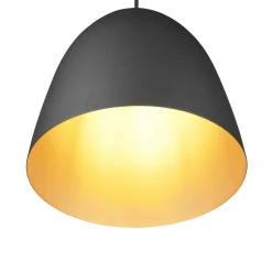 Tilda hængelampe, 1 lyskilde, sort/guld, Ø 25 cm^Reality Leuchten Hot