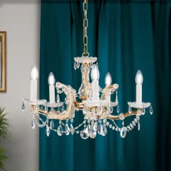 TJURA lysekrone med 5 lys 60 cm^ORION Outlet