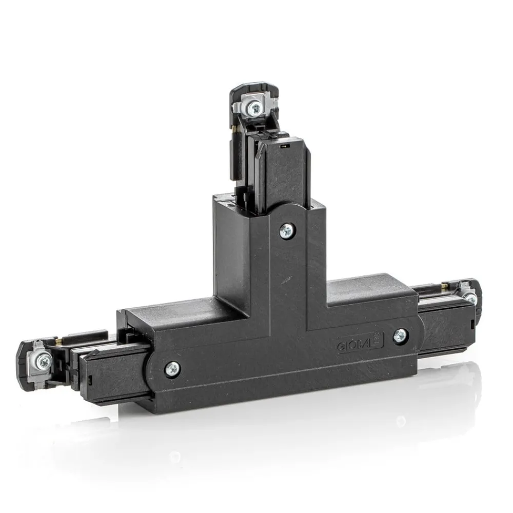 GLOBAL T-kobling Noa beskyttelsesleder udv. højre, sort