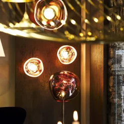 Tom Dixon gulvlampe Melt, kobberfarvet, højde 165 cm, stål