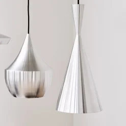 LED-hængelampe Beat Fat Unbeaten, aluminiumfarvet^Tom Dixon Clearance