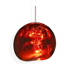 Tom Dixon LED-hængelampe Melt, Ø 50 cm, kobber, plast