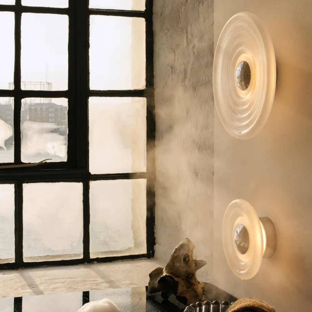 Tom Dixon Væg- Og Spejllamper|Væglamper>LED-væglampe Press Sphere, frostet, Ø 35 cm