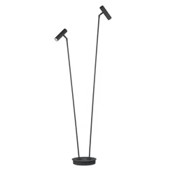 Tom Pro LED-gulvlampe, sort, 2 lyskilder, CCT, dæmper^HELL Sale