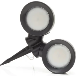 Tommy-EL spydspot rundt sort/frostet, 2 x 10 W CCT^Fumagalli Sale