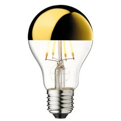 DESIGN BY US Topforspejlet pære Arbitrary E27 guld 3,5W 2700K dæmpbar