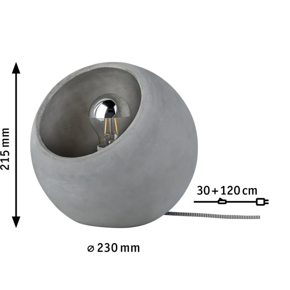 Paulmann Topmoderne betonbordlampe Ingram