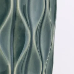 Tortuga bordlampe, grøn/hvid, højde 49,5 cm, keramik/lin^ORION Clearance