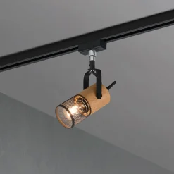 Trio Lighting Skinnesystem>Tosh skinnespot til DUOline, mat sort, trædetalje