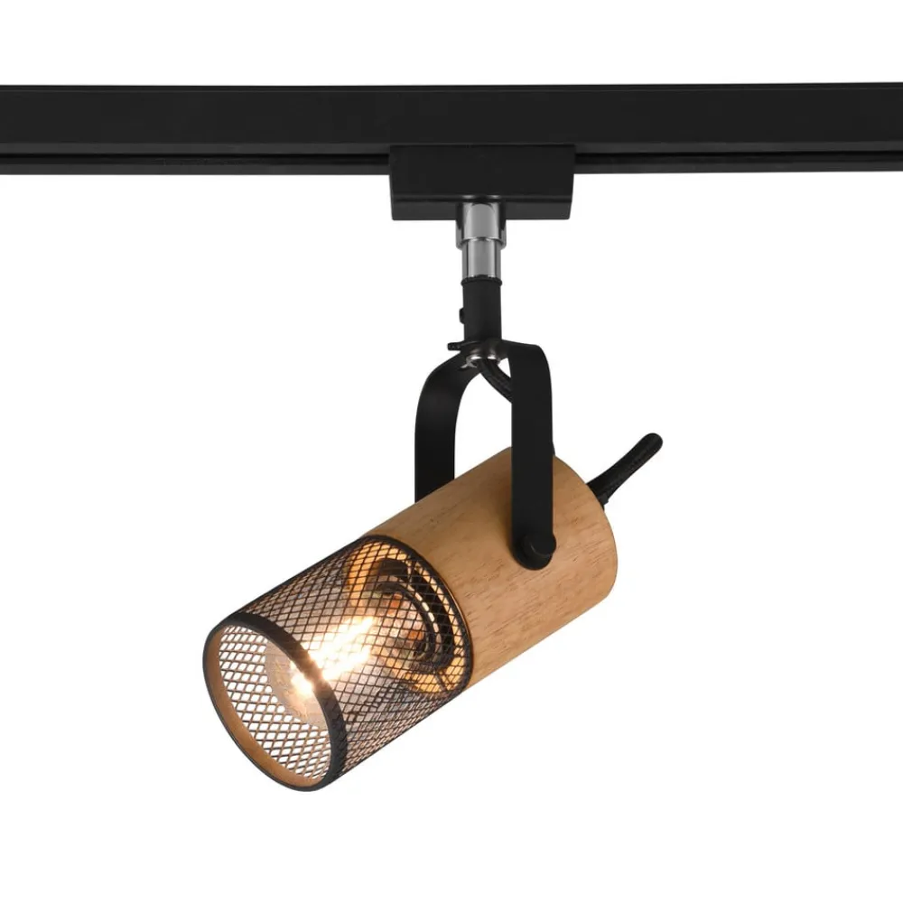 Trio Lighting Skinnesystem>Tosh skinnespot til DUOline, mat sort, trædetalje