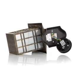 Traditionel Ilka udendørs væglampe som lygte^ORION Discount