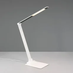 Trio Lighting Travis LED-bordlampe, hvid, CCT, dæmpbar, touch, USB