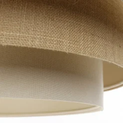 Maco Design Triniti hængelampe, grøn/beige/creme, Ø 60 cm, tekstil