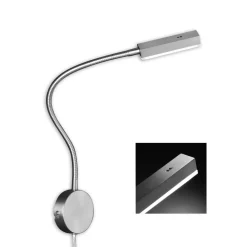 FISCHER & HONSEL Trinløs dæmpbar LED-væglampe Raik med stik