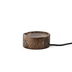 Trip LED genopladelig bordlampe, brun/hvid, marmor, glas, IP44^DESIGN BY US