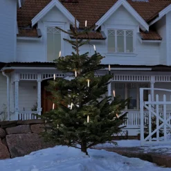 Trækæde med skaftlys til udvendig 12 m^Konstsmide Christmas Hot