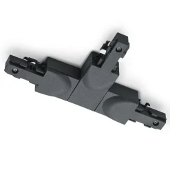 Trio Lighting Skinnesystem>T-stik DUOline, jordleder til venstre, sort