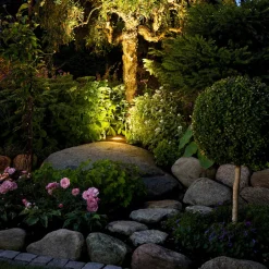 Tuva - LED-nedgravningslampe i rund form, IP65^Konstsmide