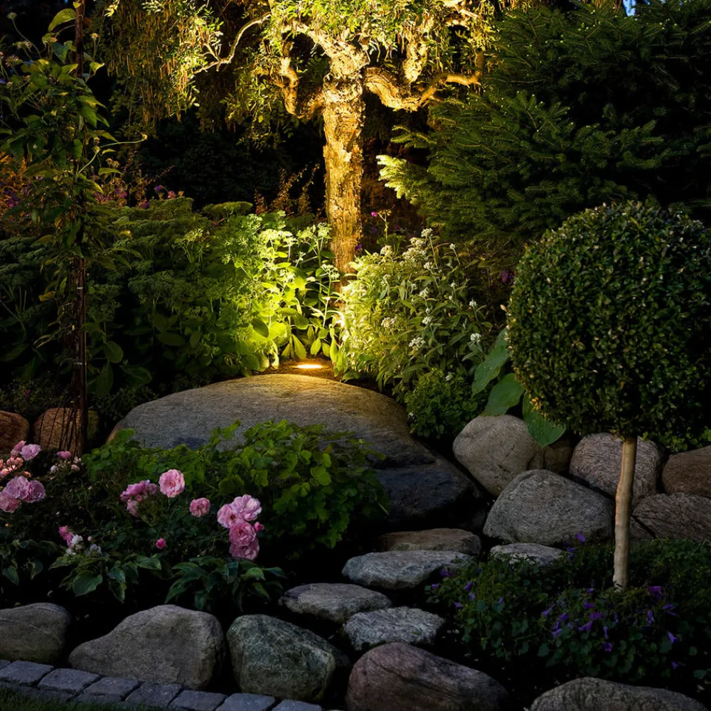 Tuva - LED-nedgravningslampe i rund form, IP65^Konstsmide