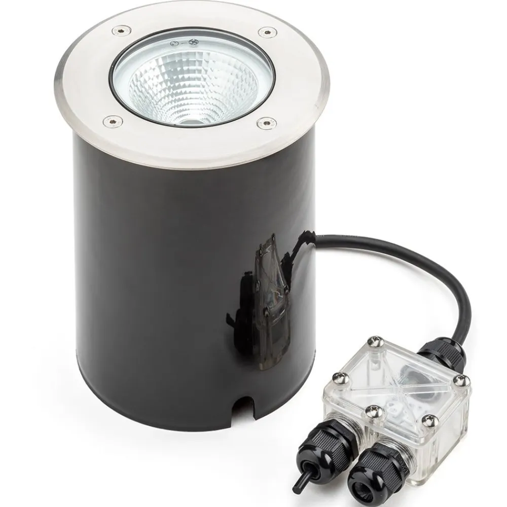 Tuva - LED-nedgravningslampe i rund form, IP65^Konstsmide