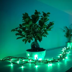 RGB lyskæder, sort, 250 lys 20m^twinkly