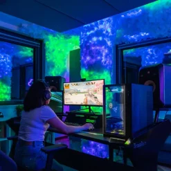 RGB lyskæder, sort, 250 lys 20m^twinkly