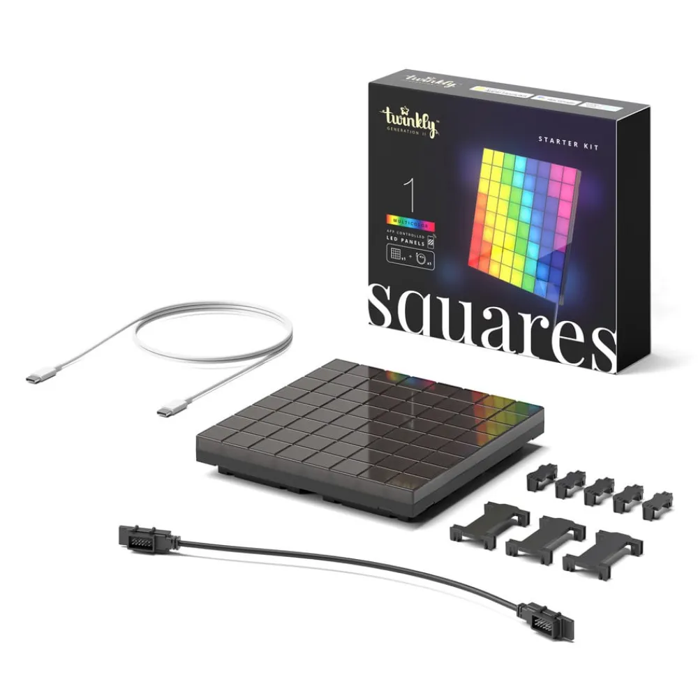 twinkly Dekorationsbelysning>RGB sort 1-dels startsæt USB-C