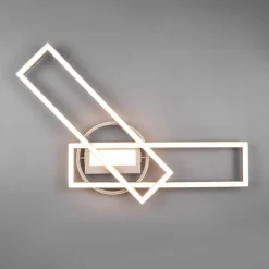 Twister LED-loftlampe, drejelig, fjernbetj. nikkel^Reality Leuchten New