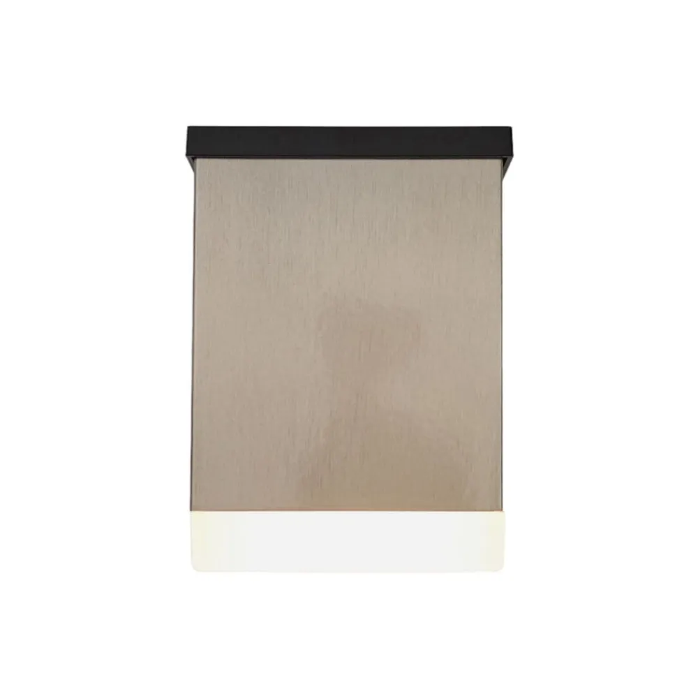 Lindby Solcellelamper>Tyson LED-væglampe solcelle, kantet satineret