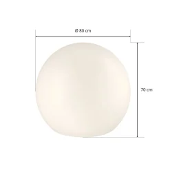 Nowodvorski Lighting Udendørs dekorationslampe Cumulus XL, kugle, Ø 80 cm