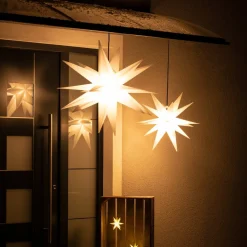 STERNTALER Udendørs dekostjerne XXL, 18 takker, Ø 80 cm hvid