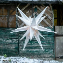 STERNTALER Udendørs dekostjerne XXL, 18 takker, Ø 80 cm hvid