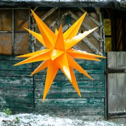 Udendørs dekostjerne XXL, 18 takker, Ø 80 cm gul^STERNTALER Online