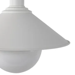 Udendørs hængelampe Enduro, hvid, stål, glas, IP44, E27^Argon Sale