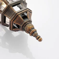 Lindby Udendørs hængelampe Nadesha, børstet guld