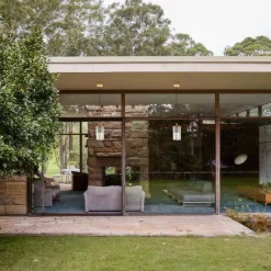 Argon Udendørs hængelampe Nora, guld/transparent, IP44, glas