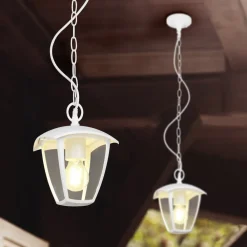 Trio Lighting Udendørs hængelampe VENTA, hvid, 17 x 17 cm, metal, IP44