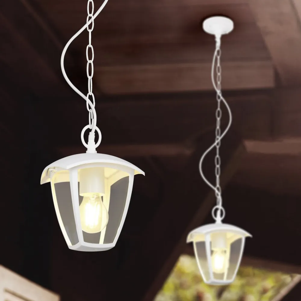 Trio Lighting Udendørs hængelampe VENTA, hvid, 17 x 17 cm, metal, IP44