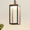 Udendørs LED-pendellampe Cube med glasskærm, 26 cm^Lucande Best
