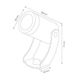 LCD Udendørs LED-spot, 1441LED, sølv, 30°