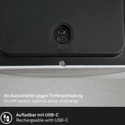 Udendørs LED-væglampe 3795014, kromfarvet, sensor, IP44^Briloner Best